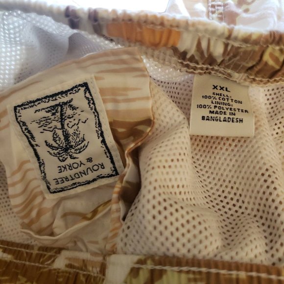 Palm Tree Swim Trunks Board Shorts Brief-Lined Pull-On Sunset Tropical Island - Picture 4 of 4